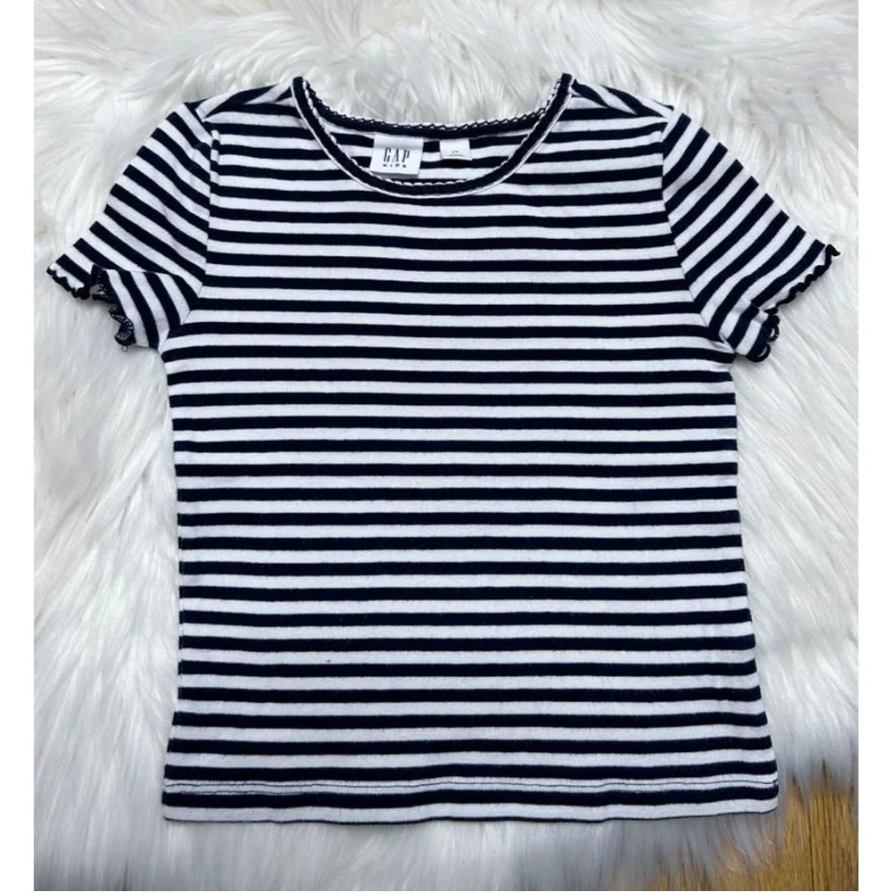 GAP Girl’s Ribbed Stripe T-Shirt